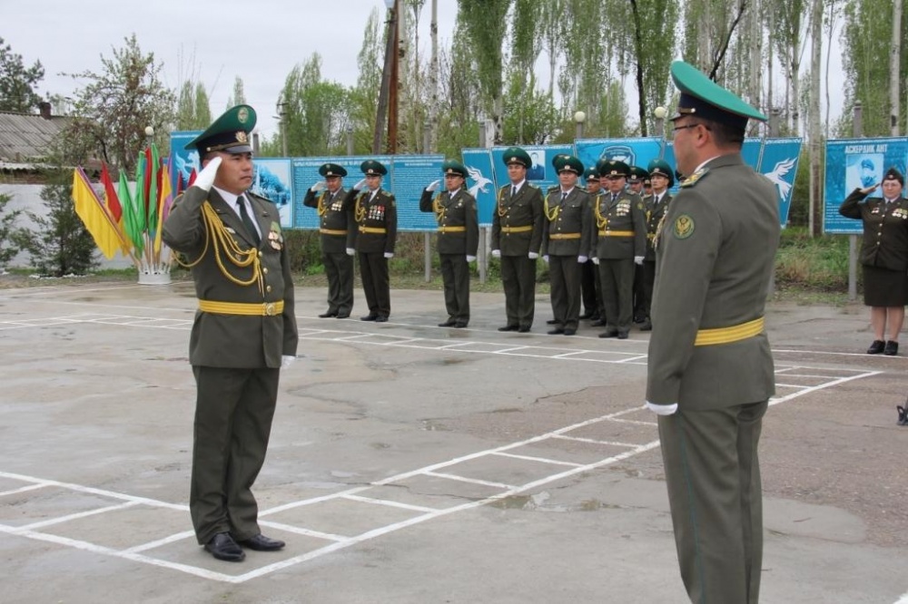 В Таласской области пограничники отметили день образования войсковой части