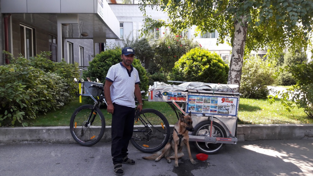 Что удивило армянина, приехавшего на велосипеде с собакой в Кыргызстан?