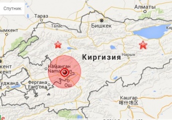 На юге Кыргызстана произошло 4-балльное землетрясение