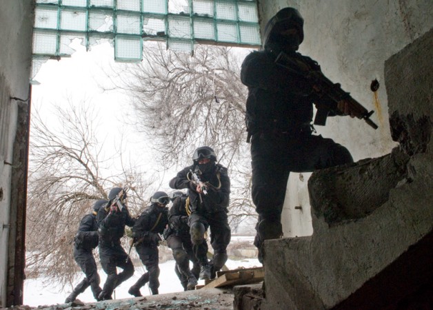 В исправительной колонии в Молдовановке прошли совместные учения силовиков и МЧС