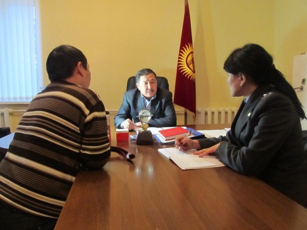 Начальник Жайылского РОВД Раад Мырзаканов