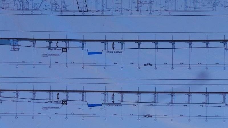 В Оше возобновили строительство эстакадного моста