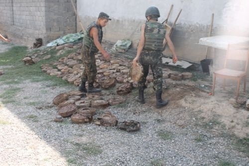 В Кара-Суйском районе обнаружили 203 учебные мины