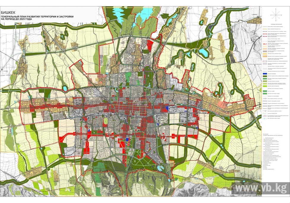 Карта бишкека по районам