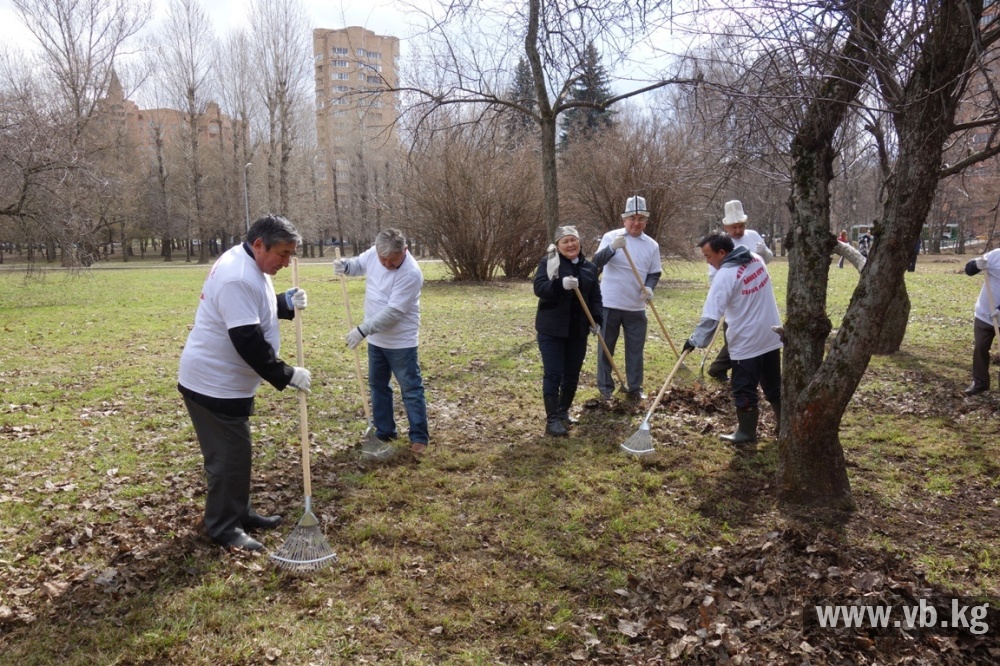 Кыргызстанцы навели порядок в московском парке