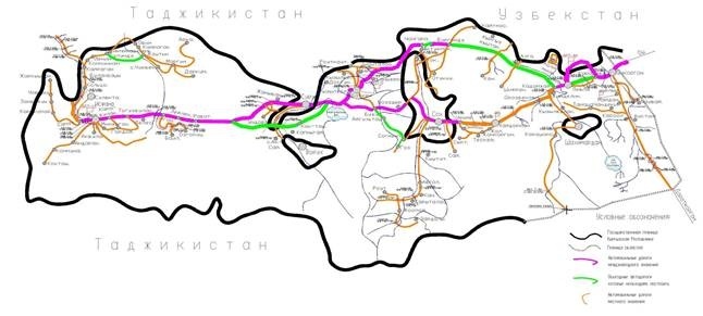 Баткенская область карта