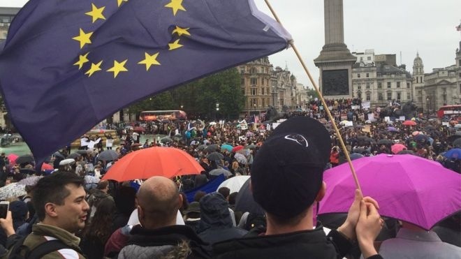 Первый митинг против "Брекзита" собрал несколько тысяч людей