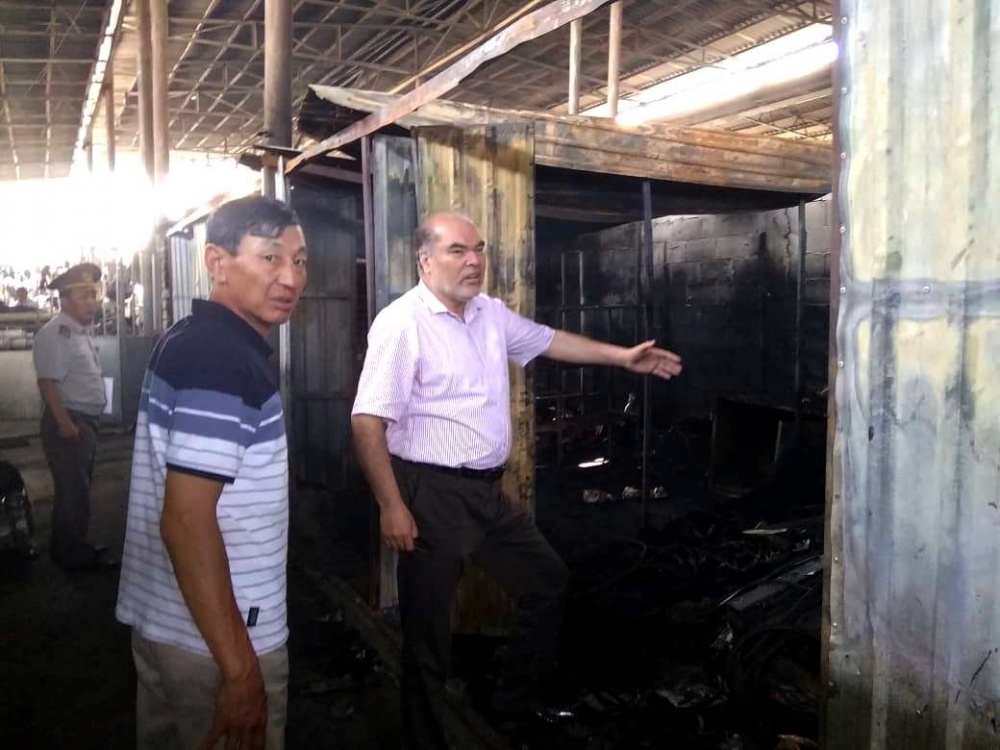 Пожар в Оше. Меры пожарной безопасности на мини-рынках усилят