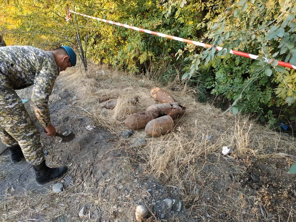 В Чуйской области нашли снаряды времен ВОВ?