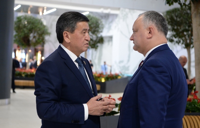 Жээнбеков встретился с Эрдоганом и Додоном