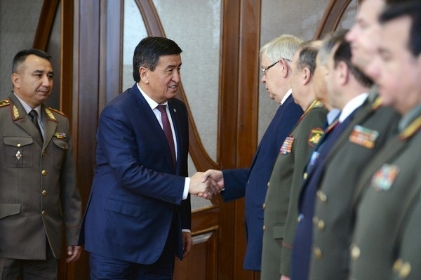 Президент Жээнбеков принял министров обороны стран-членов ОДКБ