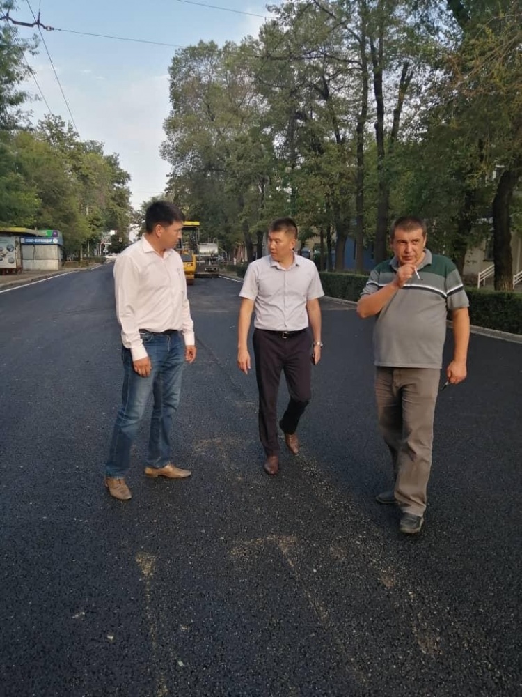 Ремонт на улице Московской в Бишкеке почти завершен (фото)