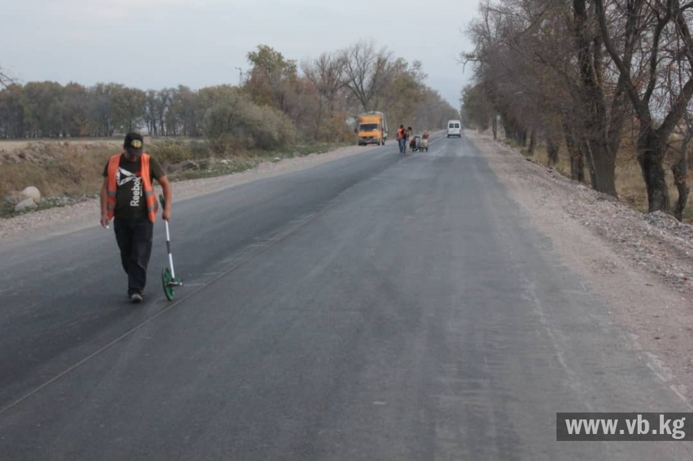 Строительство одного километра дороги в Канте обошлось в 18 миллионов сомов