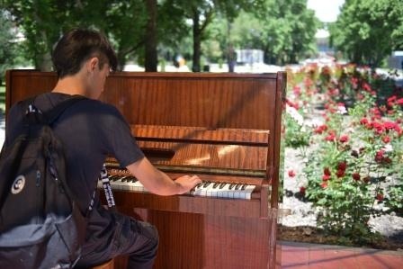 Жаныгулов и его 18 эжешек создали сказку из цветов в центре Бишкека