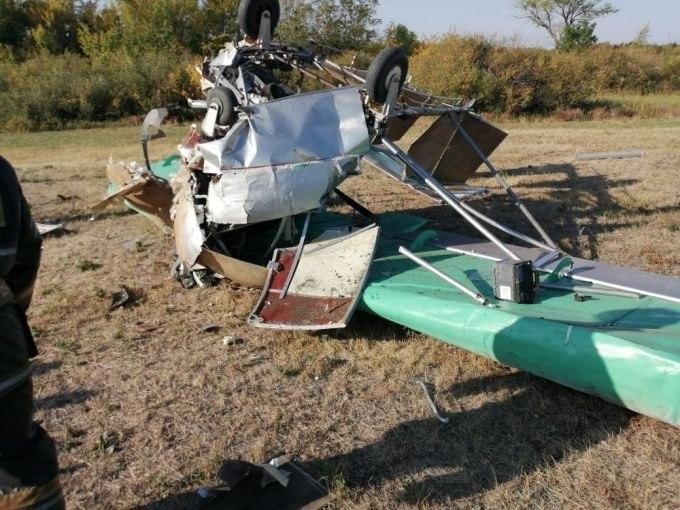В Западном Казахстане упал самодельный самолет