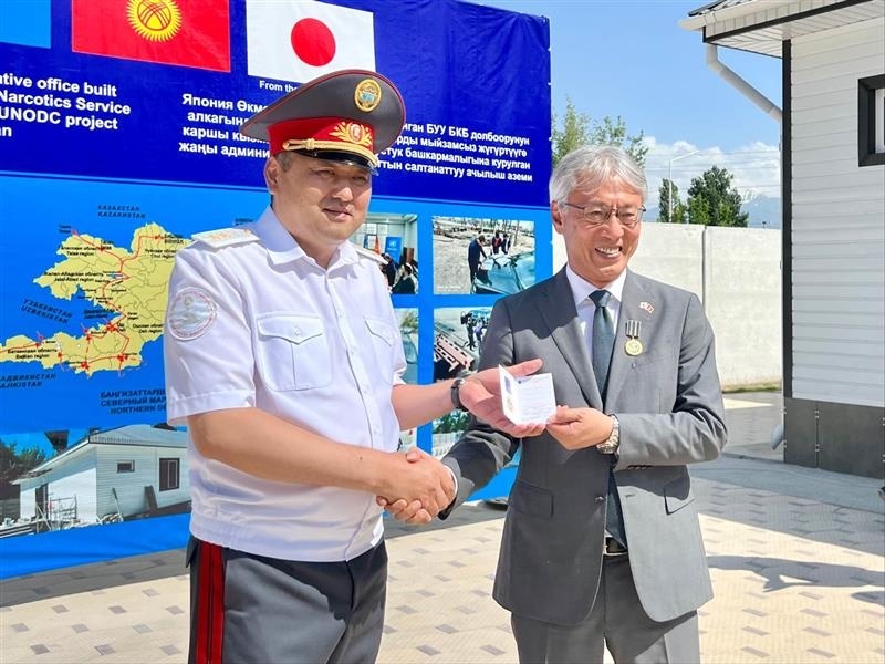 Посол Японии принял участие в открытии отделения СБНОН в Таласской области