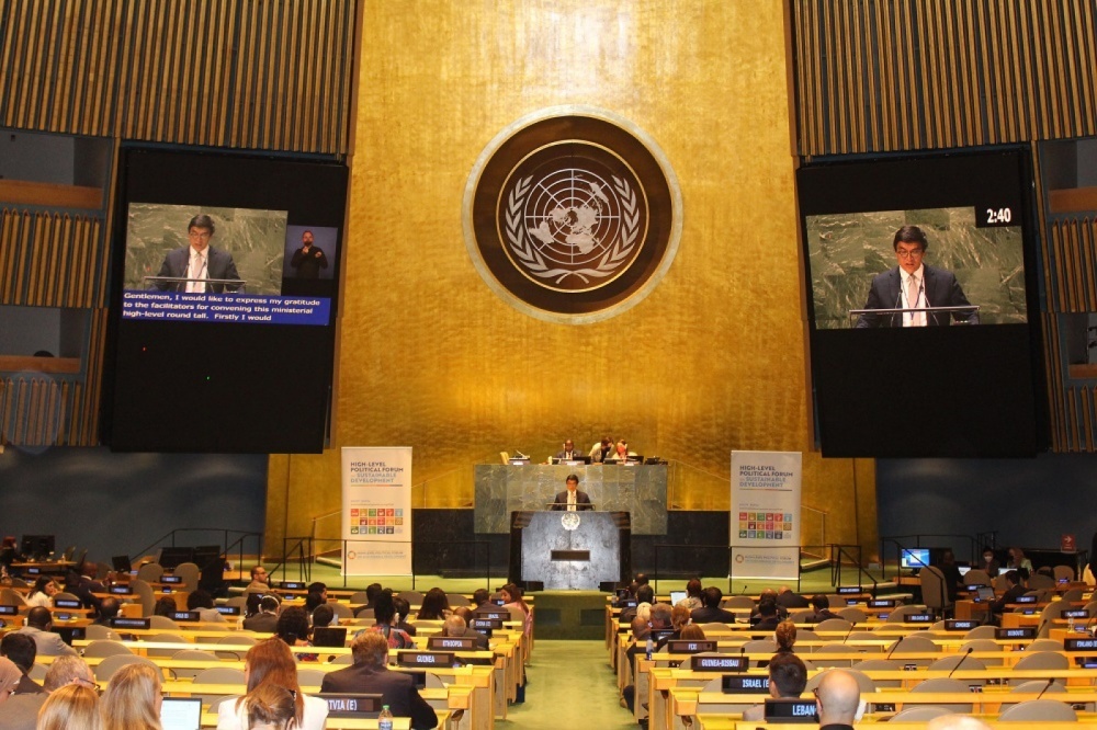 Эдиль Байсалов выступил в ООН на форуме по устойчивому развитию