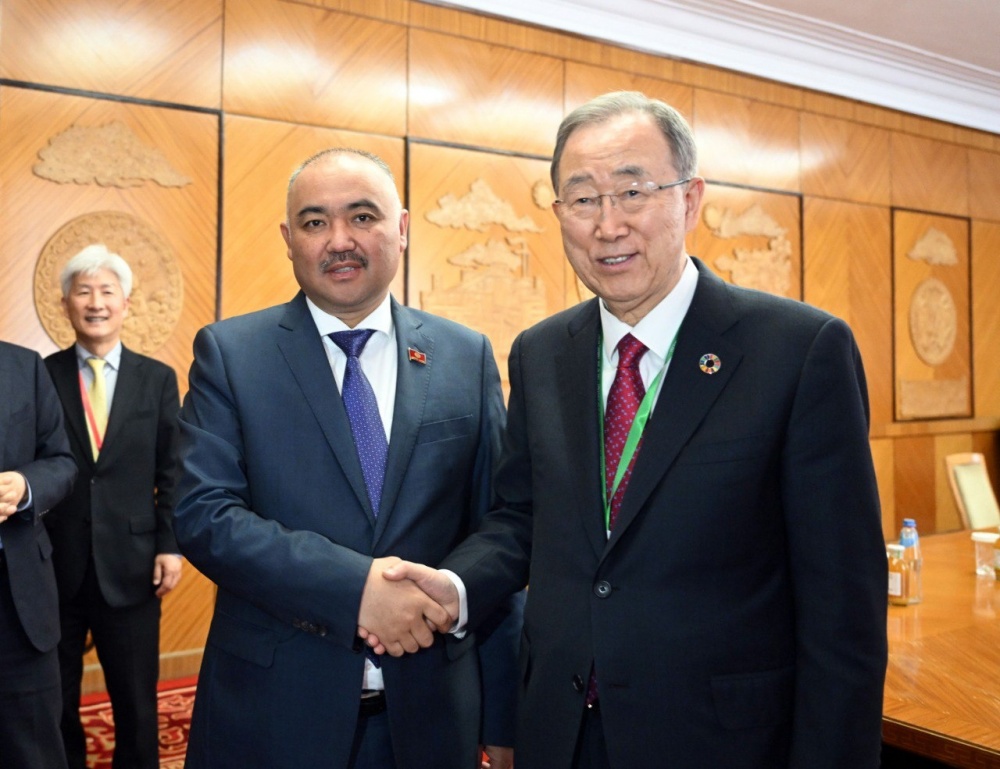 Нурланбек Шакиев встретился с генеральным секретарем ООН Пан Ги Муном