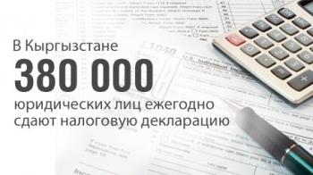 В Кыргызстане 380 тысяч юридических лиц ежегодно сдают налоговую декларацию