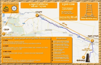 В Кыргызстане пройдет велопробег  Bike Burana-2013