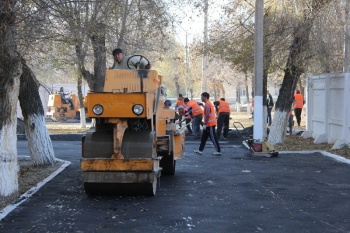 На российской авиабазе в Канте ударно поработали кыргызские дорожники
