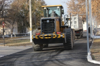 На российской авиабазе в Канте ударно поработали кыргызские дорожники