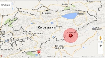 На границе Кыргызстана и Китая произошло землетрясение