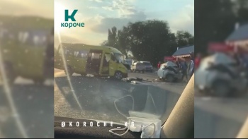 Близ Канта бусик столкнулся с "Жигули". Погиб человек