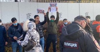 В Москве прошел стихийный митинг мусульман