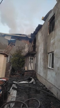 В Первомайском районе Бишкека произошел пожар