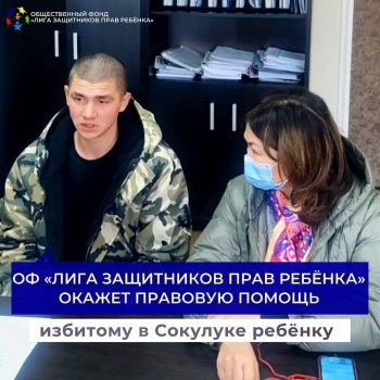 Лига защитников прав ребенка окажет правовую помощь избитому мальчику