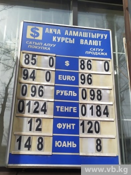 В Бишкеке опять вырос курс доллара