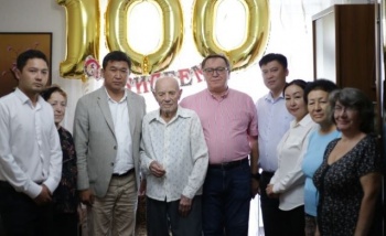В Бишкеке ветеран ВОВ отметил 100-летие