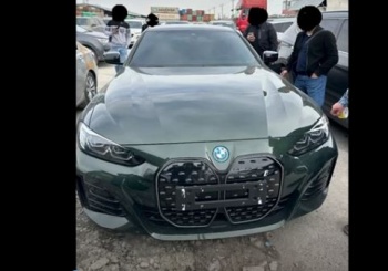 Автомобиль BMW i4 пытались провезти в Кыргызстан с поддельными документами