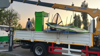 В Бишкеке во время рейда парков изъято 4 силомера, 2 батута