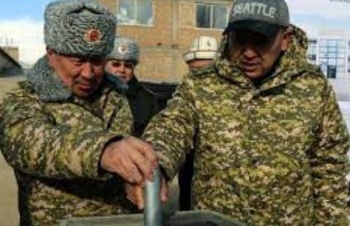 В Кочкоре заложили капсулу под строительство нового военкомата
