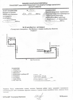 В Бишкеке запустят автобусный маршрут №33 на газовом топливе
