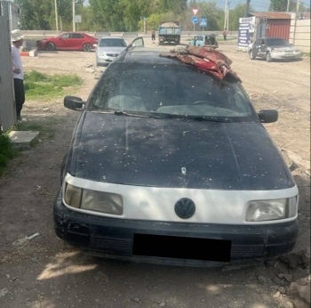 В Токмоке с автостоянки угнали авто. Подозреваемый задержан