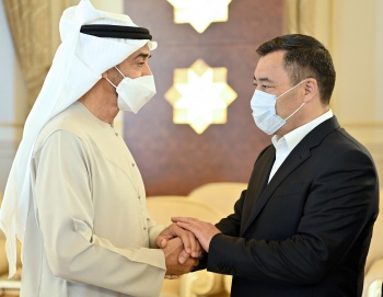 Садыр Жапаров БАЭнын жаңы президенти менен жолугуп, көңүл айтты